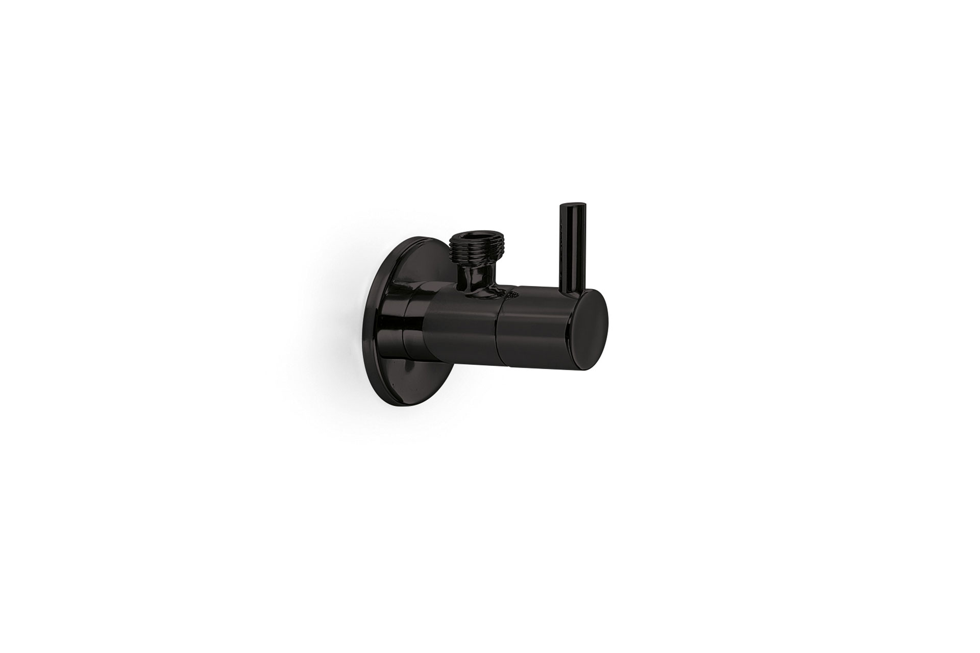 Concealed stop valve round with connection 3/8